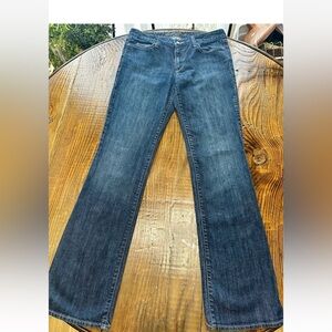 Eddie Bauer Women’s 32x34 Curvy Modern Bootcut Dark Wash Blue Denim Jeans